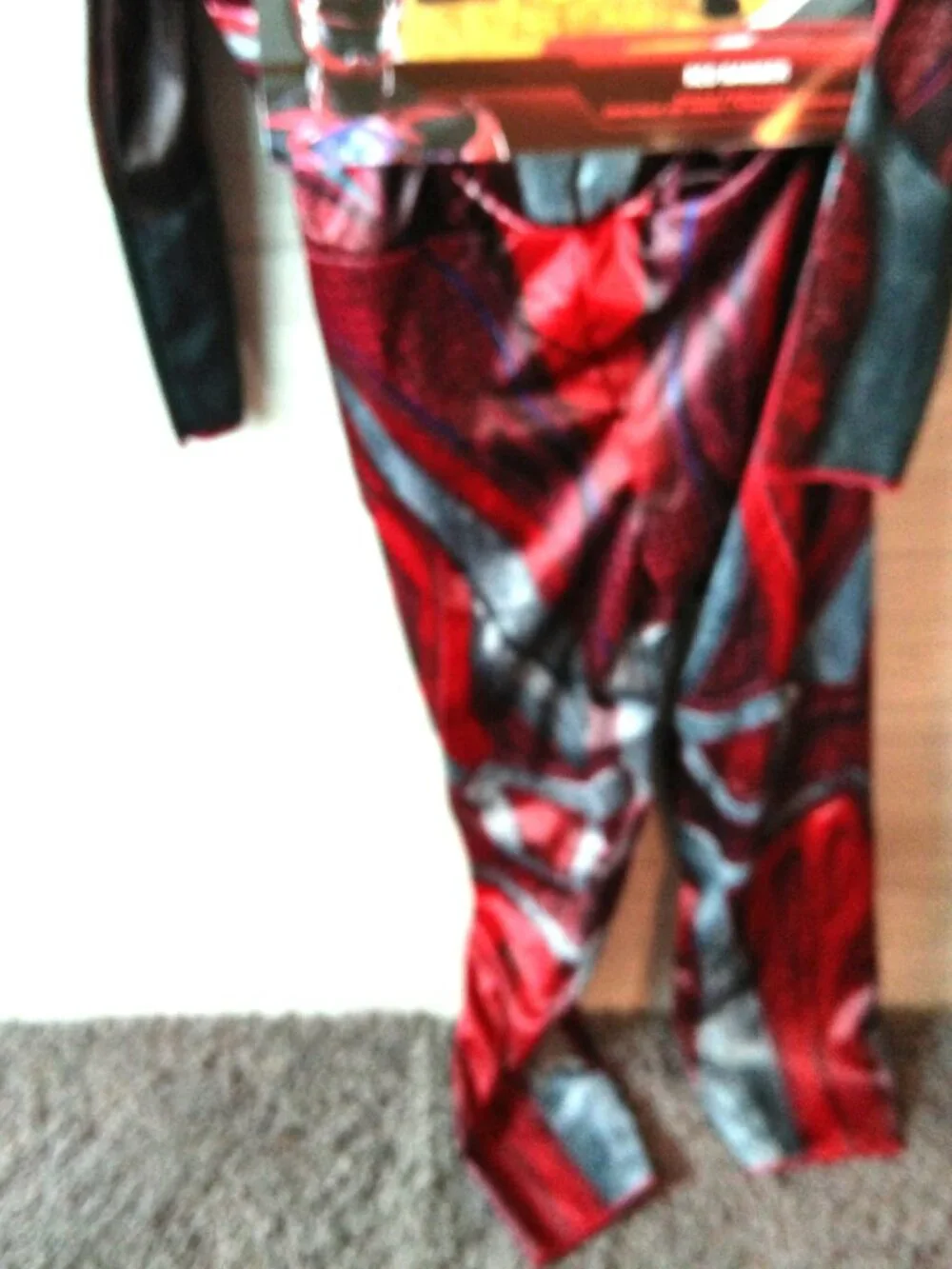 Halloween Costume Red Power Ranger Disguise Saban's Size Large (10-12), Mask NEW